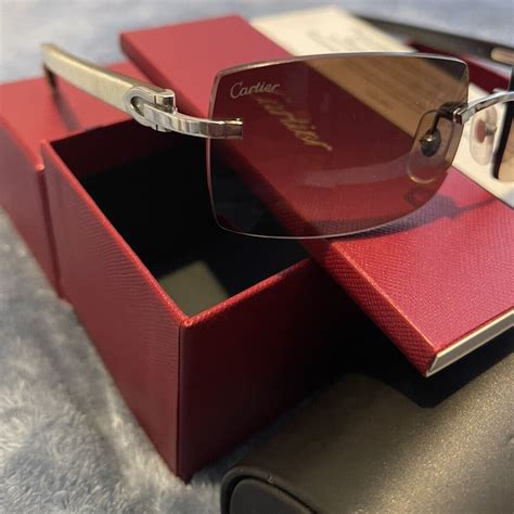 cartier glasses replica buffs|authentic cartier buffalo horn glasses.